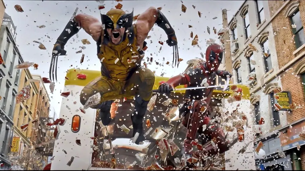 deadpool and wolverine in action