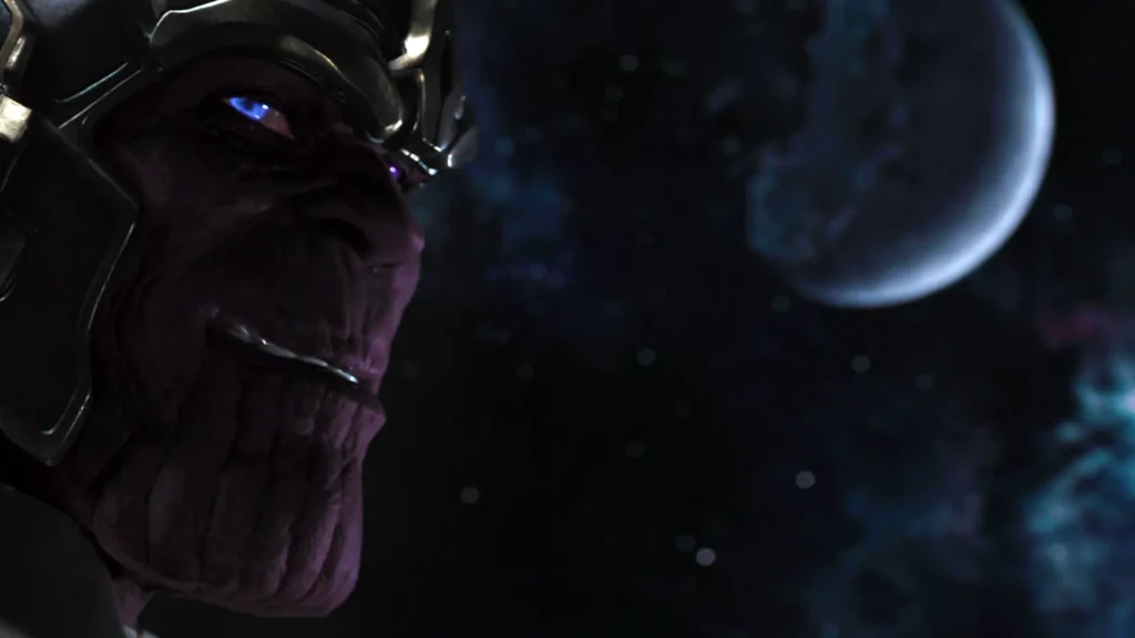 thanos entry in avengers