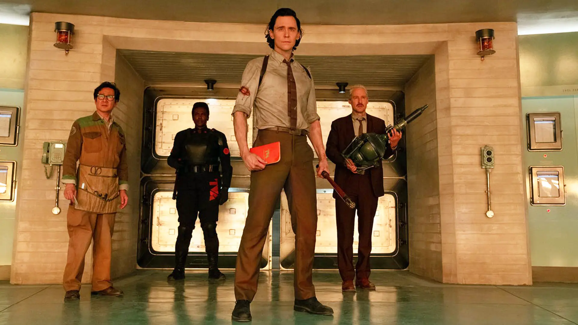 Every Universe In Doomsday: Earth-616, 828, 10005 4 Loki Holding A Time Variance Authority Handbook In Loki Season 2