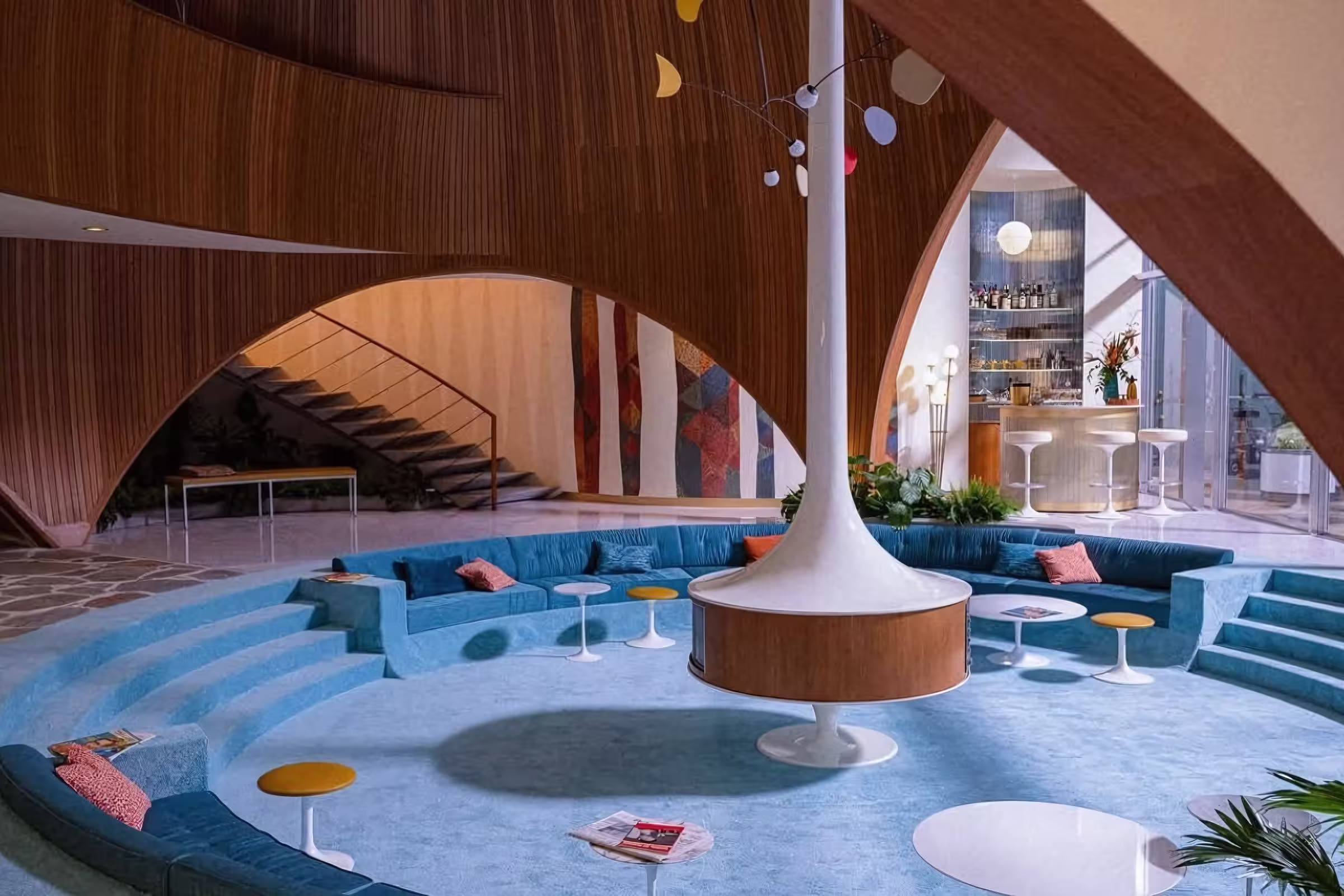 Every Universe In Doomsday: Earth-616, 828, 10005 2 The Retro-Futuristic Interior Of The Baxter Building On Earth-828 In The Fantastic Four: First Steps