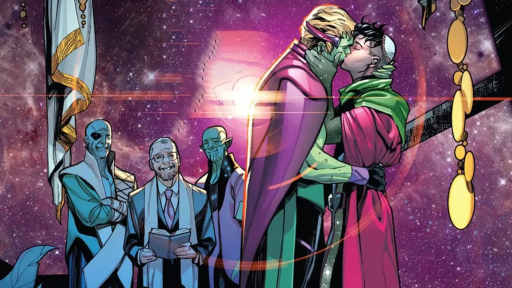 wiccan and hulking kissing