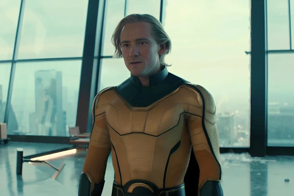 Sentry in proper classic suit