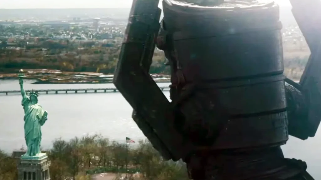 Galactus Looking At Statue Of Liberty