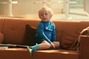 Franklin Richards Sitting in Sofa