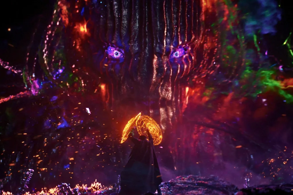 doctor strange and dormamu fight in dark dimension