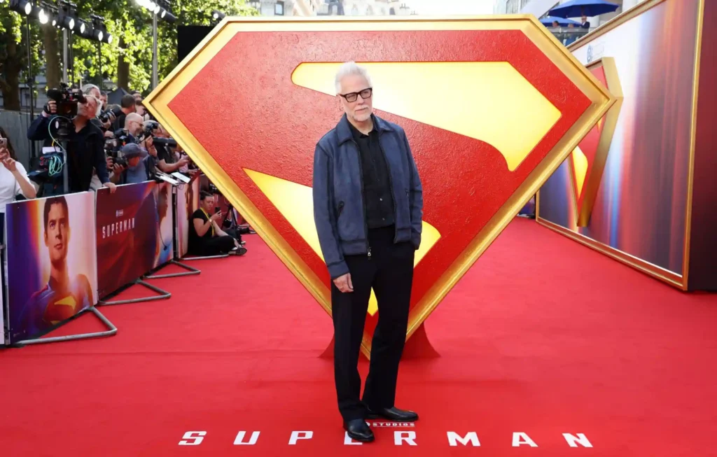 James Gunn attends the "Superman" Fan Event in London's Leicester Square on July 02, 2025 in London, England. (Photo by Tristan Fewings/Getty Images for Warner Bros)