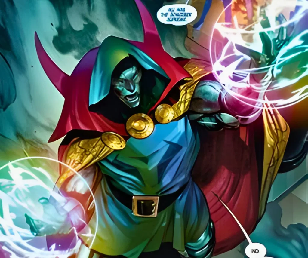 Doctor Doom as Sorcerer Supreme with mystical power orbs in ongoing Marvel Comics storyline
