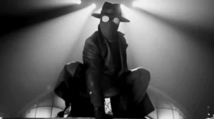 Nicolas Cage as The Spider in Spider-Noir Amazon Prime Video series 2026 black and white and color versions