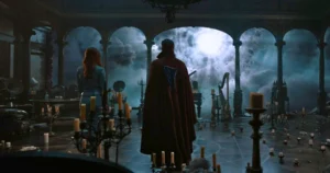 Doctor Strange surveying a destroyed alternate universe in MCU Multiverse of Madness