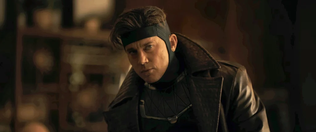 Gambit In A Headband And Leather Coat In A Workshop In The Avengers: Doomsday Trailer